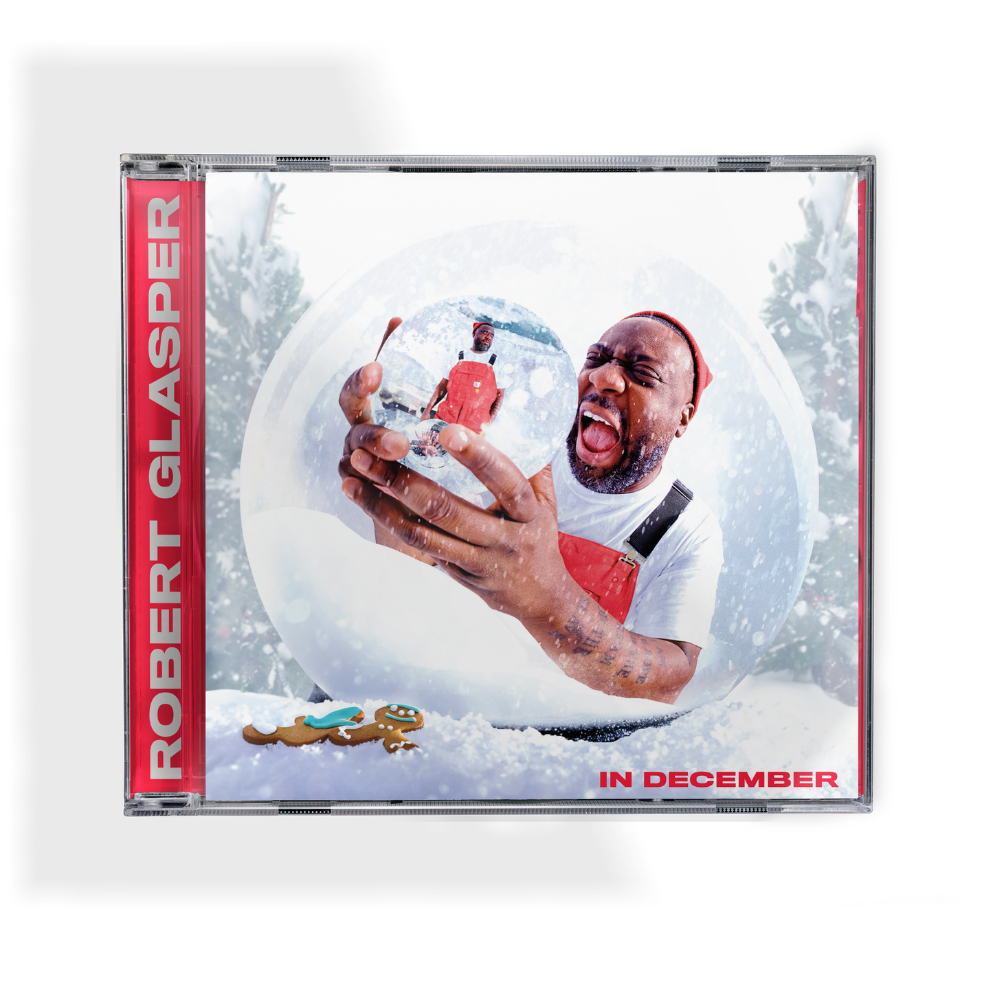 CD cover for Robert Glasper’s “In December” featuring a snow globe.