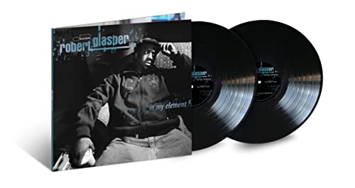 Robert Glasper In My Element album cover with two black vinyl records displayed.