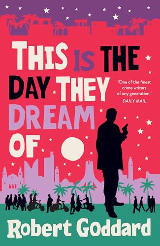 Book cover with red background, silhouetted figures, and large white text.