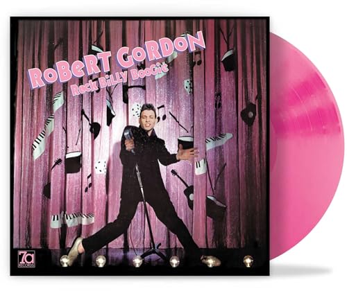 Robert Gordon album cover with a pink vinyl record beside it.