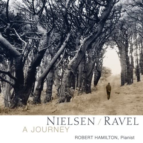 CD cover: A lone figure walks toward light through a dense forest.