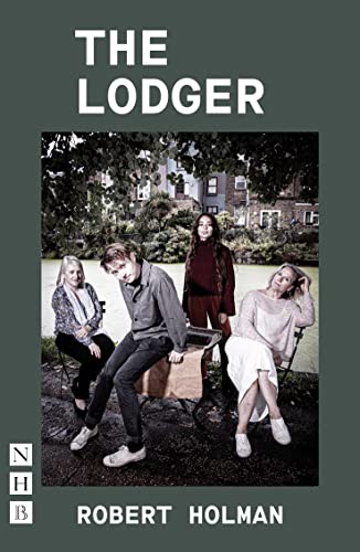 Book cover: "The Lodger" by Robert Holman, featuring four people outdoors.