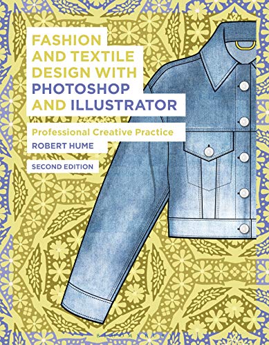 Book cover: “Fashion and Textile Design” with denim jacket illustration.