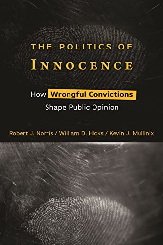 BookCLCHBook cover with a fingerprint background and title The Politics of Innocence.S