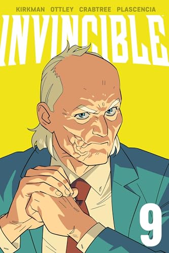 Comic book cover: stern, older man in a suit, volume 9.