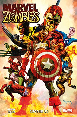 Cover of "Marvel Zombies Omnibus" depicting zombified Marvel superheroes.