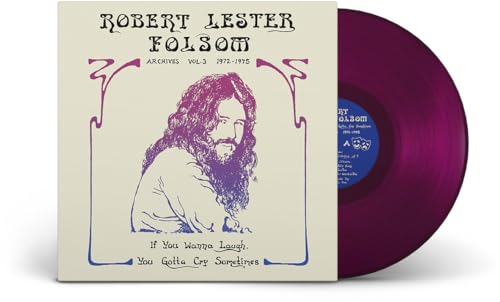 Robert Lester Folsom vinyl record with portrait and purple disc.