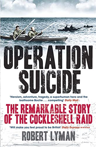 Book cover depicting soldiers in kayaks during a wartime raid.