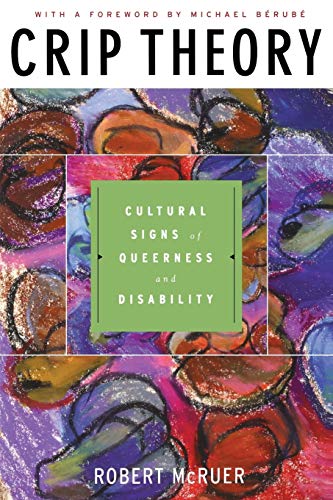 Book cover: “Crip Theory” with abstract colorful art and white text.
