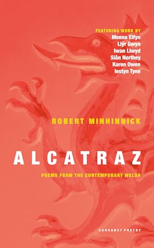 Red book cover with a faded Welsh dragon and white text: "Alcatraz".