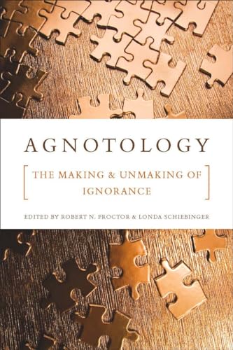 Book cover with title "Agnatology" surrounded by scattered puzzle pieces.
