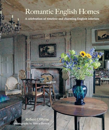 Book cover featuring a rustic English room with a floral arrangement.