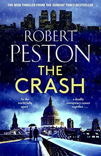 Book cover: “The Crash” by Robert Peston, featuring London skyline.