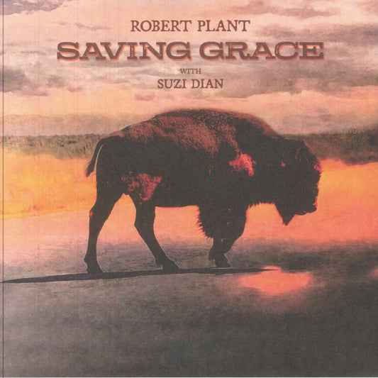 Album cover for Robert Plant’s “Saving Grace” featuring a bison.