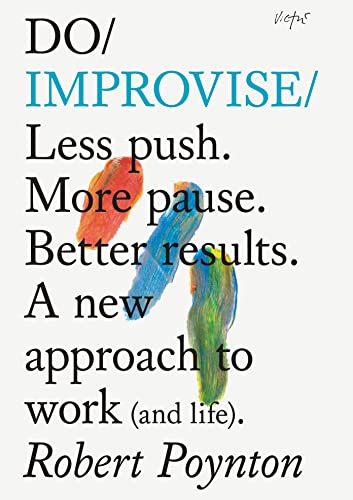 Book cover titled Do Improvise with colorful paint strokes on a white background.