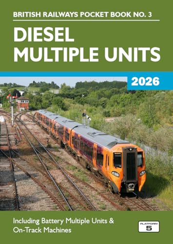 Book cover featuring a modern orange diesel multiple unit train on railway tracks.