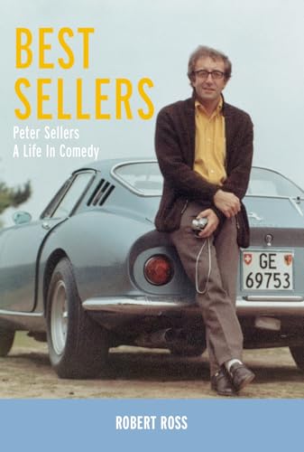 Book cover featuring Peter Sellers with a classic car, titled "Best Sellers".