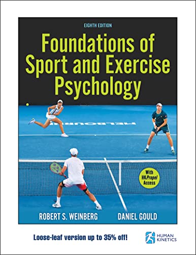 Textbook cover: "Foundations of Sport and Exercise Psychology," featuring tennis players.