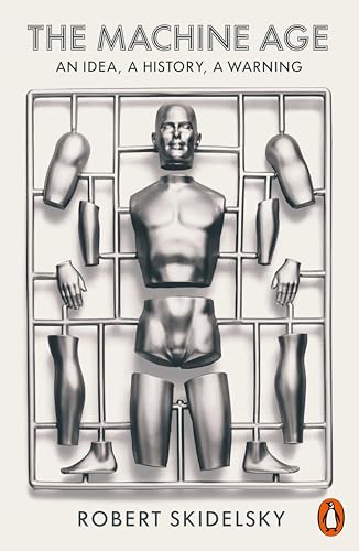 Book cover: disassembled metallic human figure in a plastic frame.