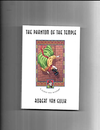Book cover: "Phantom of the Temple" with a figure in green fabric.