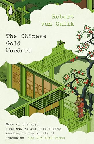 Penguin book cover: "The Chinese Gold Murders" with green architectural illustration.