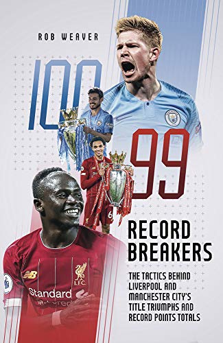 Book cover featuring soccer players from Liverpool and Manchester City.