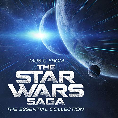 CD cover featuring planets and light streaks with the text Music From The Star Wars Saga.