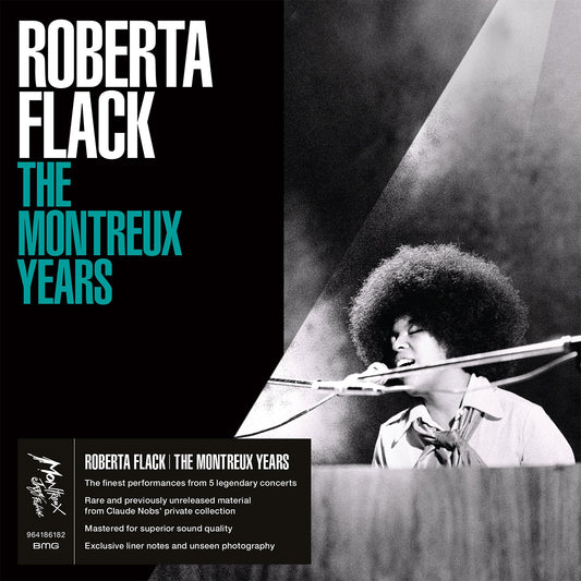 CD cover for Roberta Flack’s “The Montreux Years” featuring her portrait.
