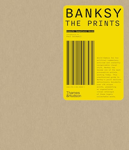 Book cover with a yellow rectangular label featuring text and a barcode on tan.