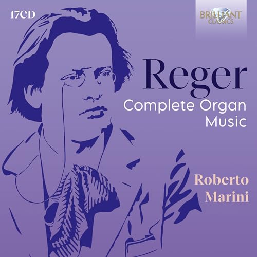 CD cover featuring a portrait of Max Reger and text details.