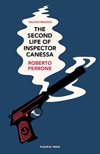 Book cover with a silhouetted pistol and white cloud-like shapes.