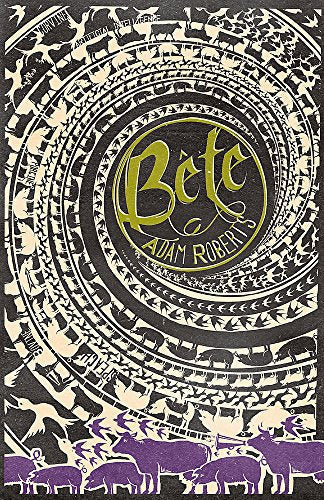 Book cover with swirling animal silhouettes and the title "Bête" in gold.