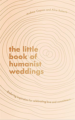 Book cover with concentric lines, text reading "The Little Book of Humanist Weddings".