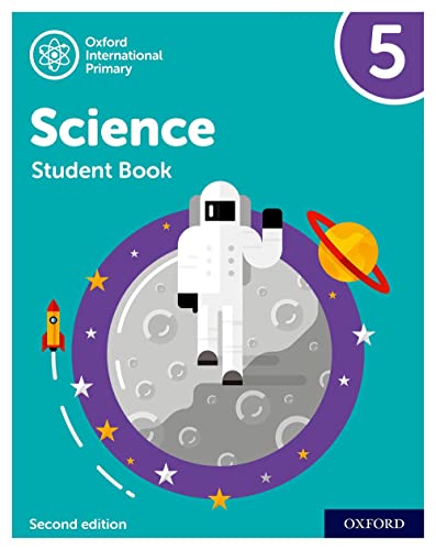 Science textbook cover with astronaut on the moon and a rocket.