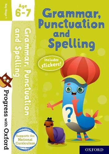 "Book cover with cartoon comma character, yellow background, and educational text."