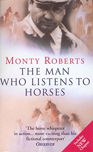 Book cover featuring Monty Roberts and silhouettes of horses.