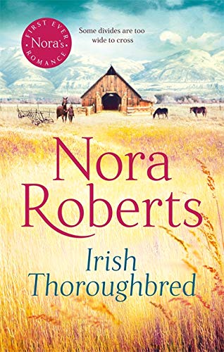Book cover featuring a barn in a field with horses and distant mountains.