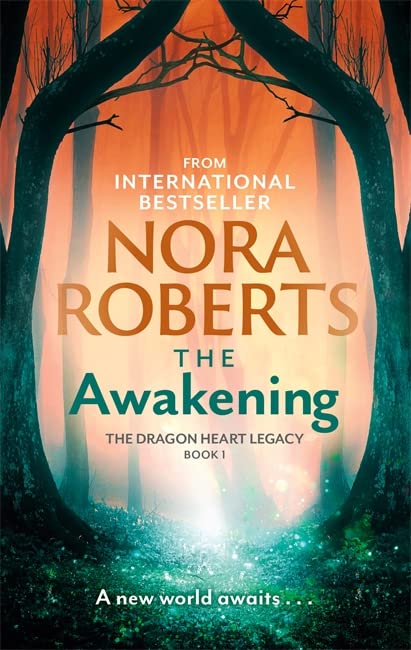 Book cover: forest scene with glowing light and title "The Awakening".