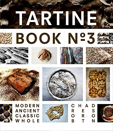 Book cover with bread images and bold white "TARTINE BOOK N°3" text.