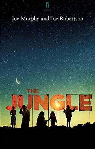 Play script cover: silhouetted figures before a sunset and starry sky.