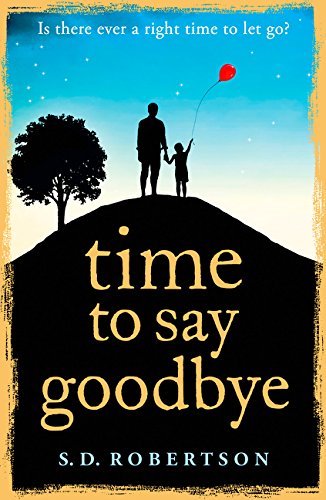 Book cover: father and daughter silhouetted on a hill, holding a red balloon.