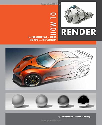 Book cover showing a rendered car, a mechanical object, and four shaded spheres.
