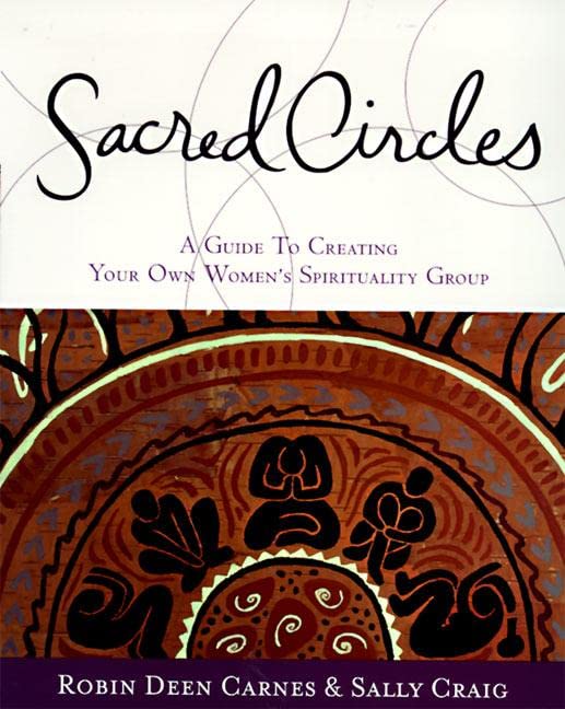 Book cover: "Sacred Circles," featuring stylized figures in a circular design.