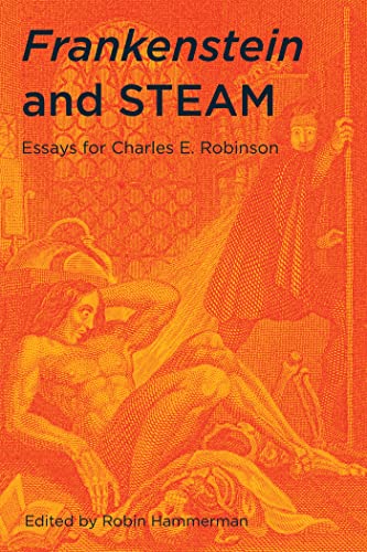 Book cover: “Frankenstein and STEAM” with vintage anatomical illustration.