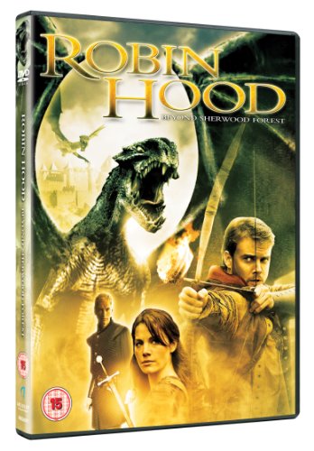 DVD cover for "Robin Hood - Beyond Sherwood Forest" featuring a dragon.
