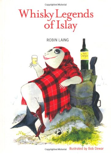 Book cover featuring a whimsical seal-like creature in a tartan shawl holding a glass.