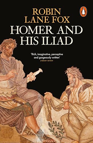 Book cover featuring ancient mosaic figures and text on a black background.
