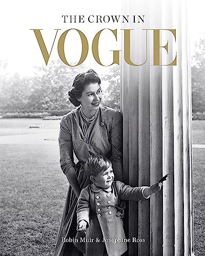 Black and white book cover featuring Queen Elizabeth II with a young Prince Charles.