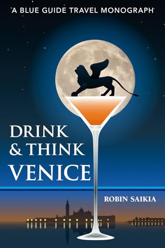 Image of a travel guidebook cover featuring Venice, Italy, with a bar or cafe scene.