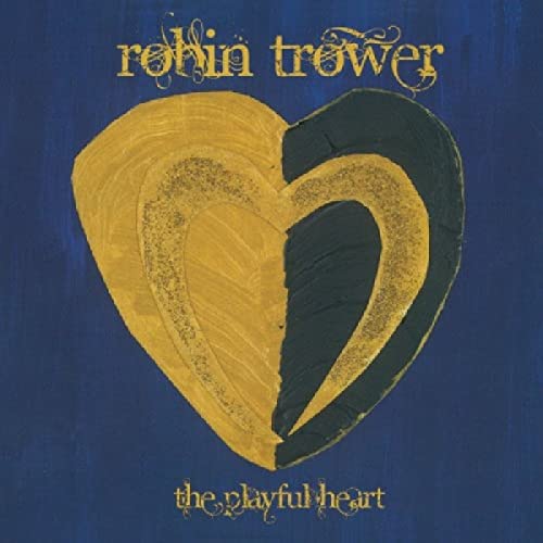 Robin Trower album cover: a textured, two-toned heart on blue.